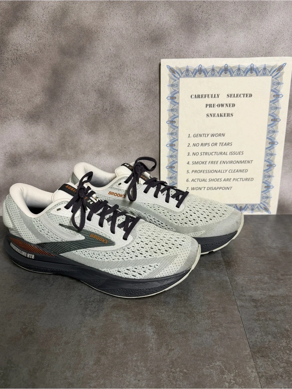 Brooks Adrenaline GTS 24 Women’s Running Shoes Mercury/Ebony/Copper Size 11.5B